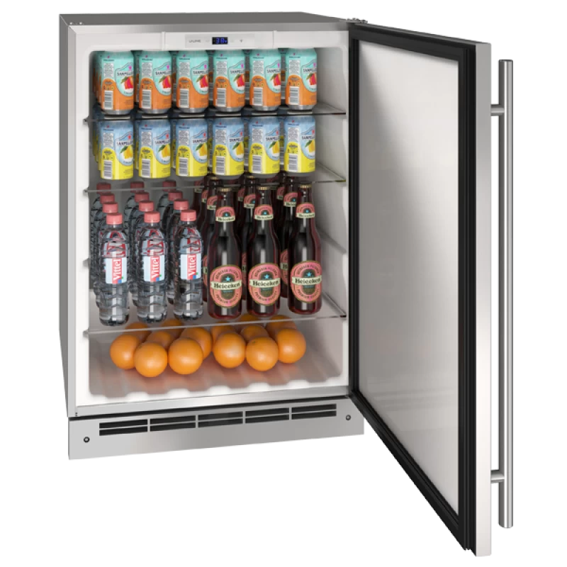 24" Refrigerator in Stainless Solid UORE124SS01A