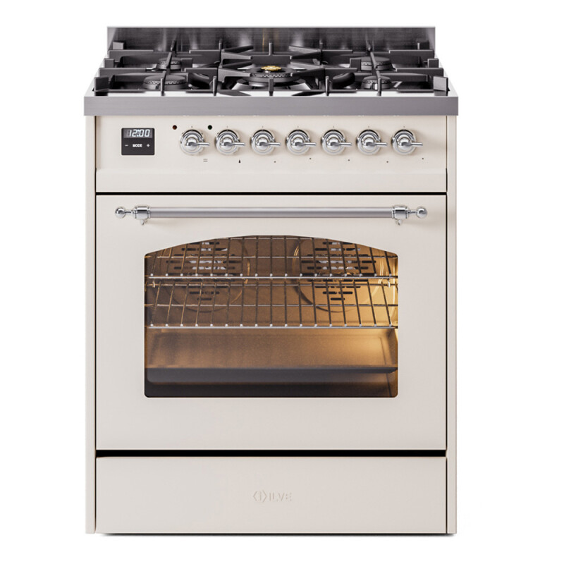 Nostalgie II 30 inch Dual Fuel Range with 5 Burners UP30NMPAWC
