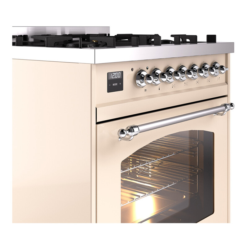 Nostalgie II 30 inch Dual Fuel Range with 5 Burners UP30NMPAWCLP