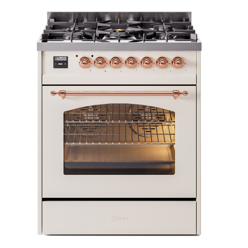 Nostalgie II 30 inch Dual Fuel Range with 5 Burners UP30NMPAWP
