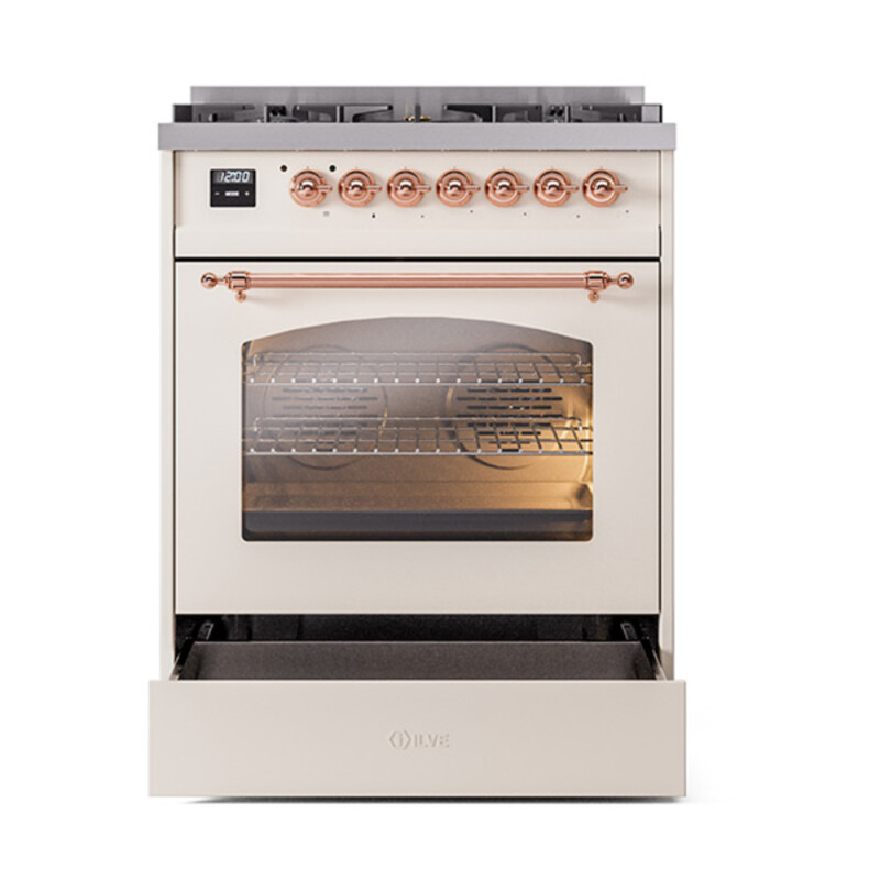 Nostalgie II 30 inch Dual Fuel Range with 5 Burners UP30NMPAWP