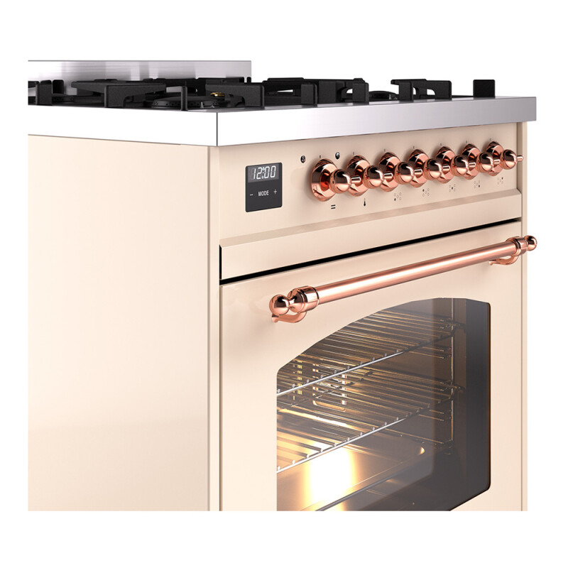 Nostalgie II 30 inch Dual Fuel Range with 5 Burners UP30NMPAWPLP