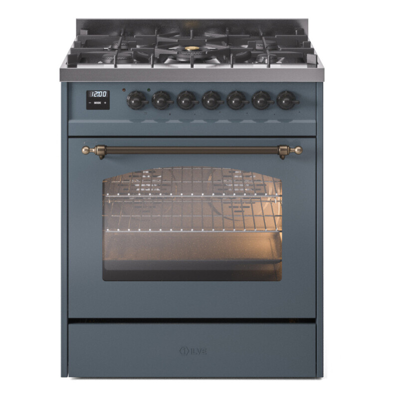 Nostalgie II 30 inch Dual Fuel Range with 5 Burners UP30NMPBGB