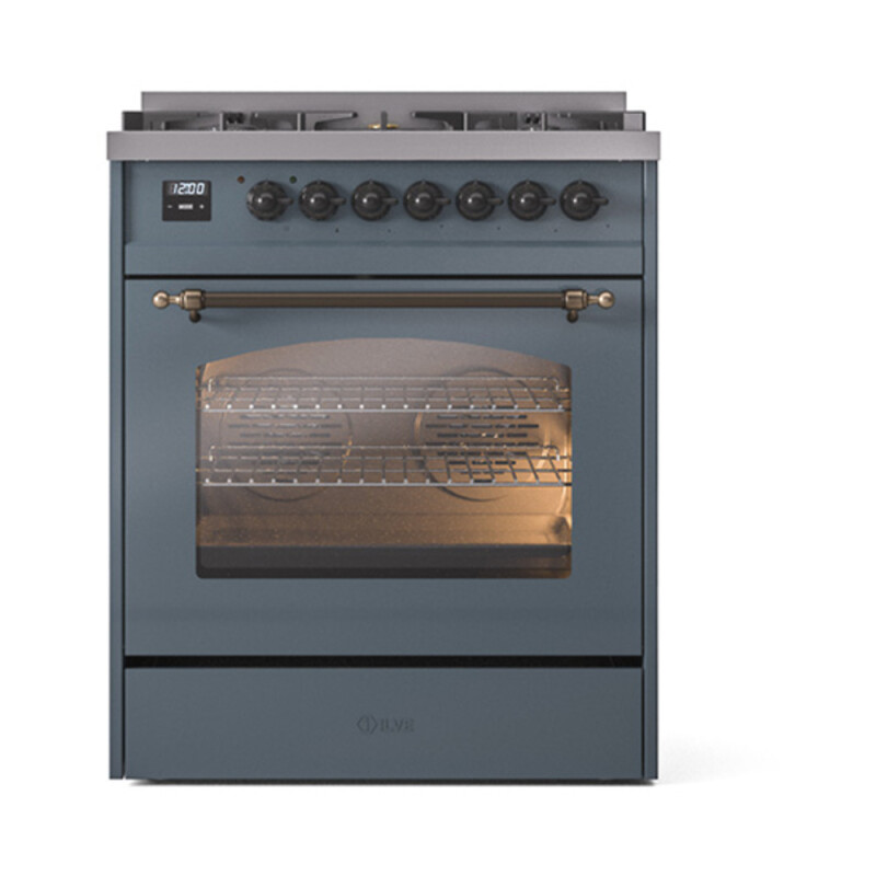 Nostalgie II 30 inch Dual Fuel Range with 5 Burners UP30NMPBGB