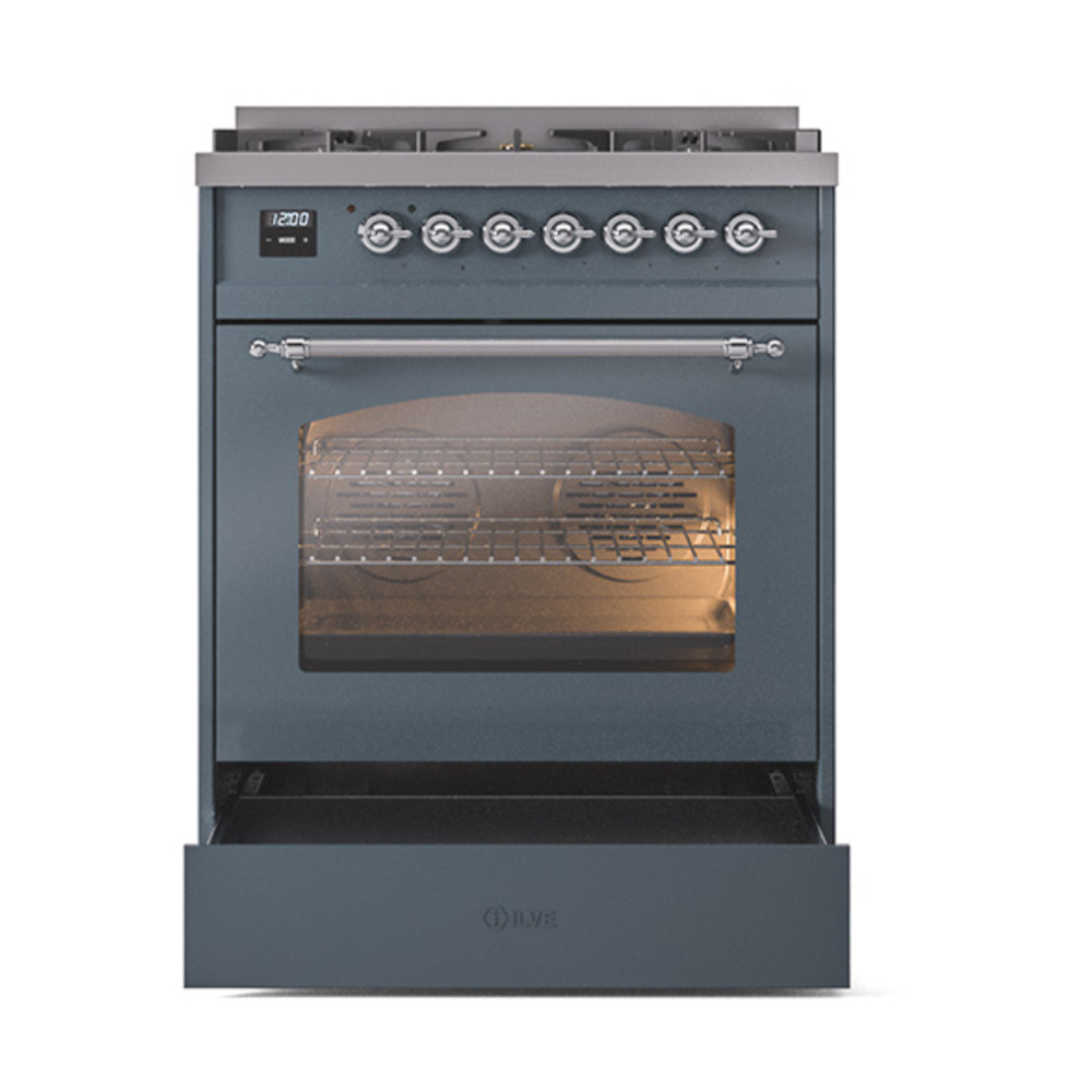 Nostalgie II 30 inch Dual Fuel Range with 5 Burners UP30NMPBGC