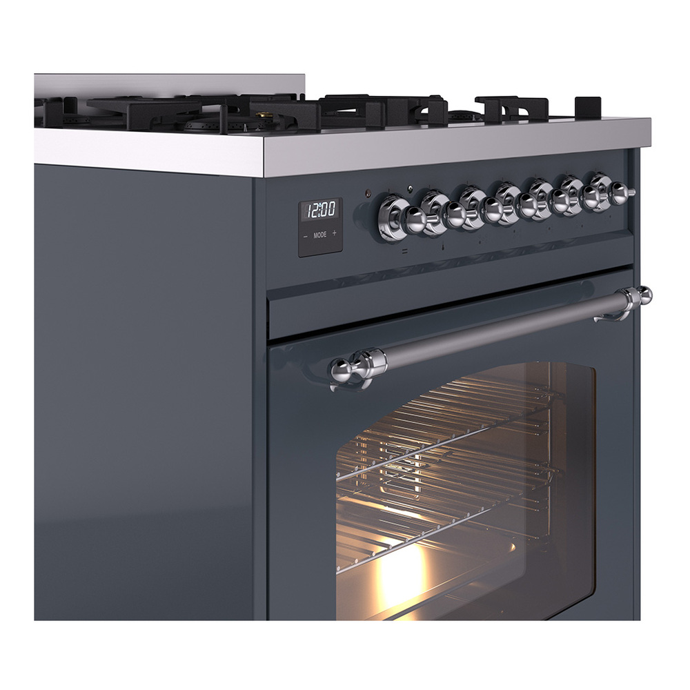 Nostalgie II 30 inch Dual Fuel Range with 5 Burners UP30NMPBGC