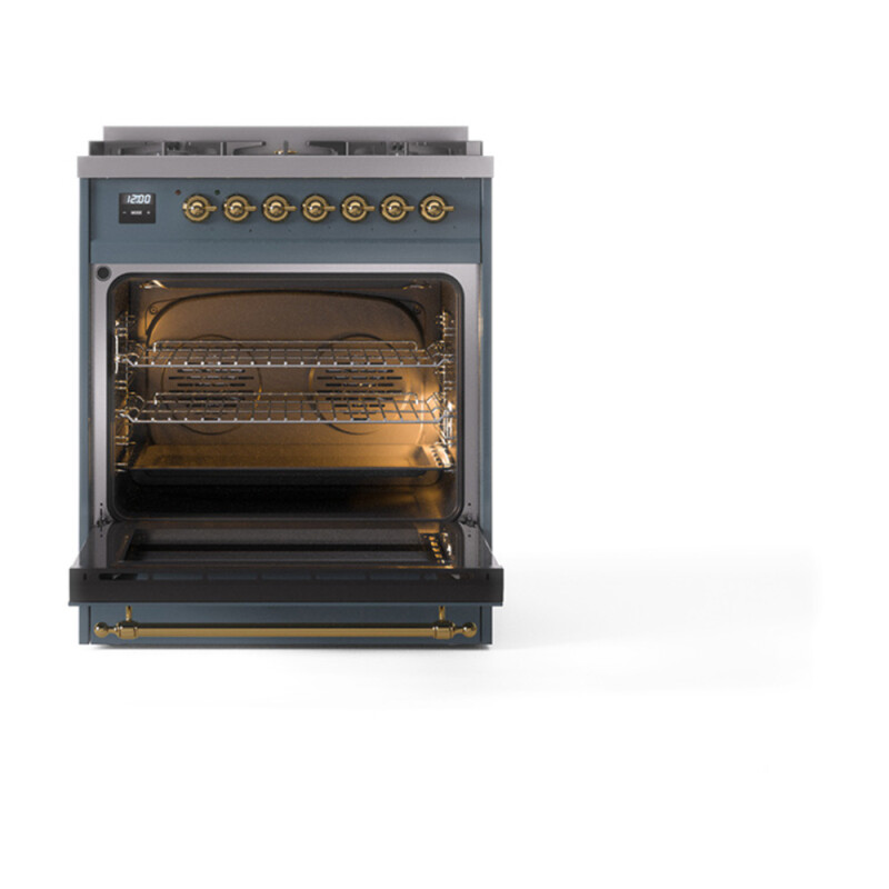 Nostalgie II 30 inch Dual Fuel Range with 5 Burners UP30NMPBGGLP