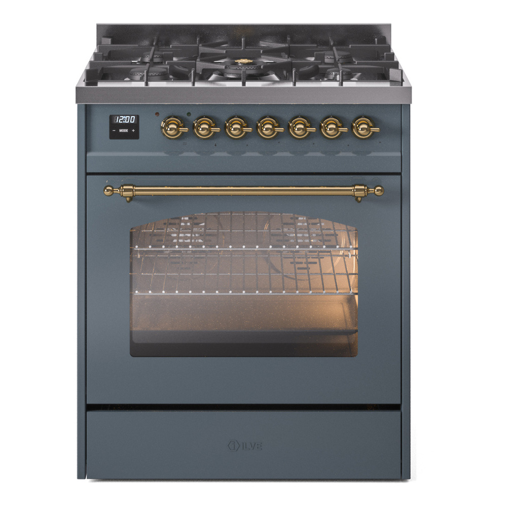 Nostalgie II 30 inch Dual Fuel Range with 5 Burners UP30NMPBGG