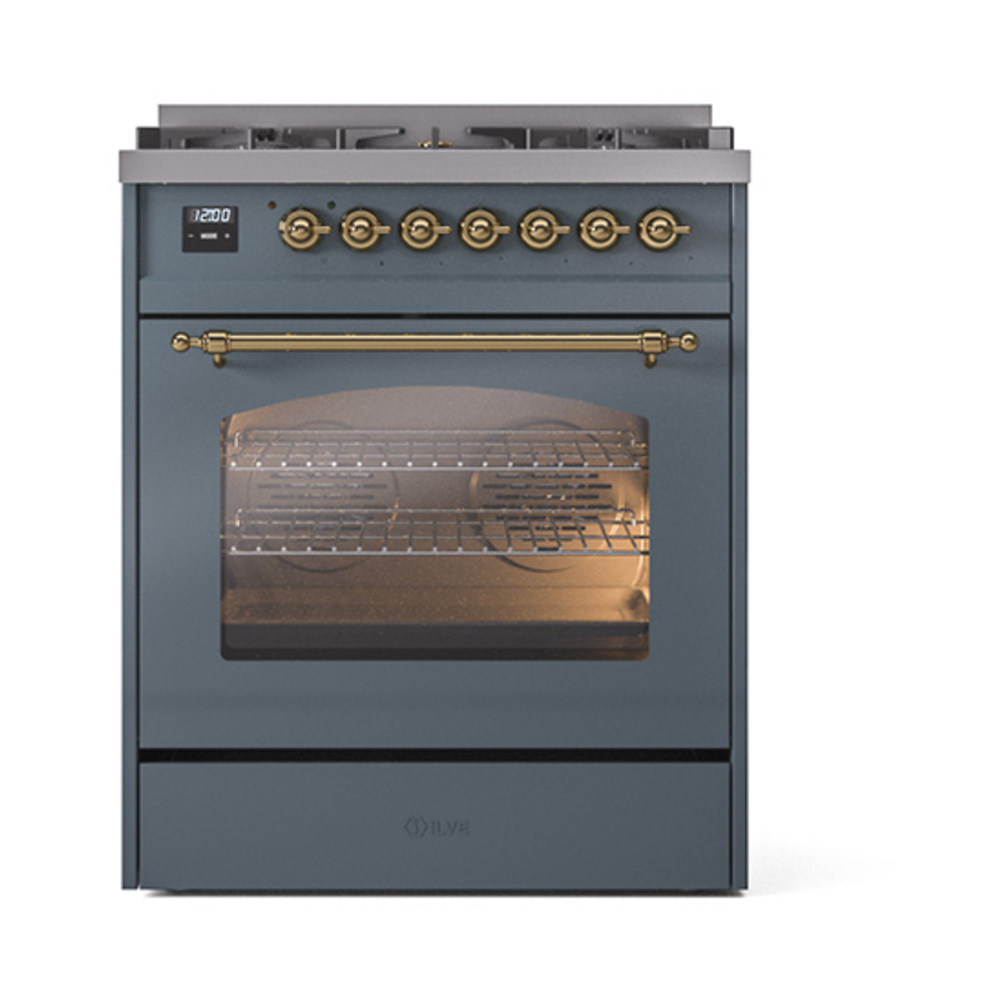 Nostalgie II 30 inch Dual Fuel Range with 5 Burners UP30NMPBGG