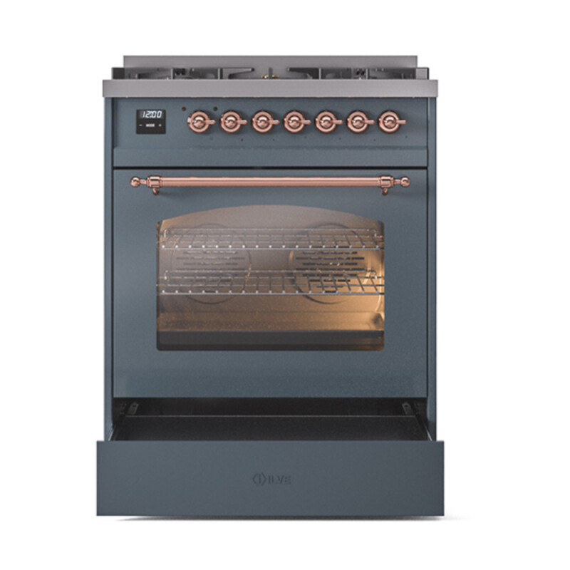 Nostalgie II 30 inch Dual Fuel Range with 5 Burners UP30NMPBGPLP