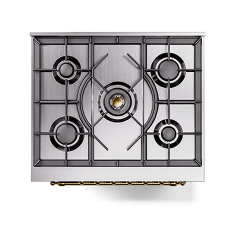 Nostalgie II 30 inch Dual Fuel Range with 5 Burners UP30NMPBKG