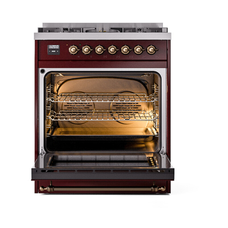 Nostalgie II 30 inch Dual Fuel Range with 5 Burners UP30NMPBUBLP