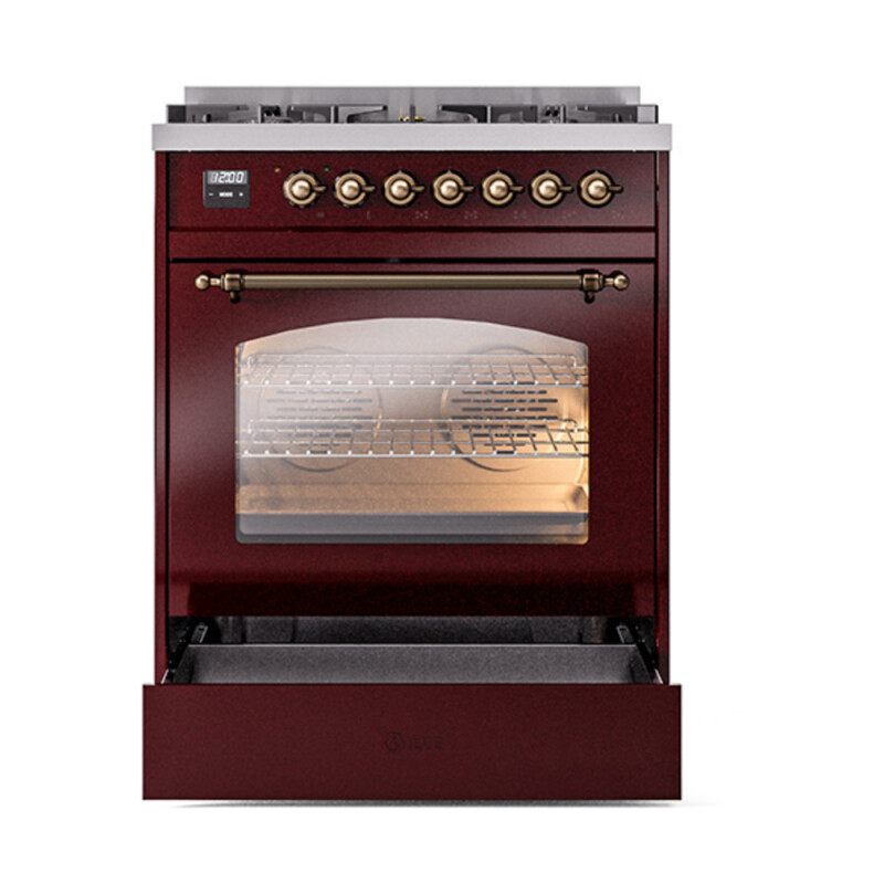Nostalgie II 30 inch Dual Fuel Range with 5 Burners UP30NMPBUBLP
