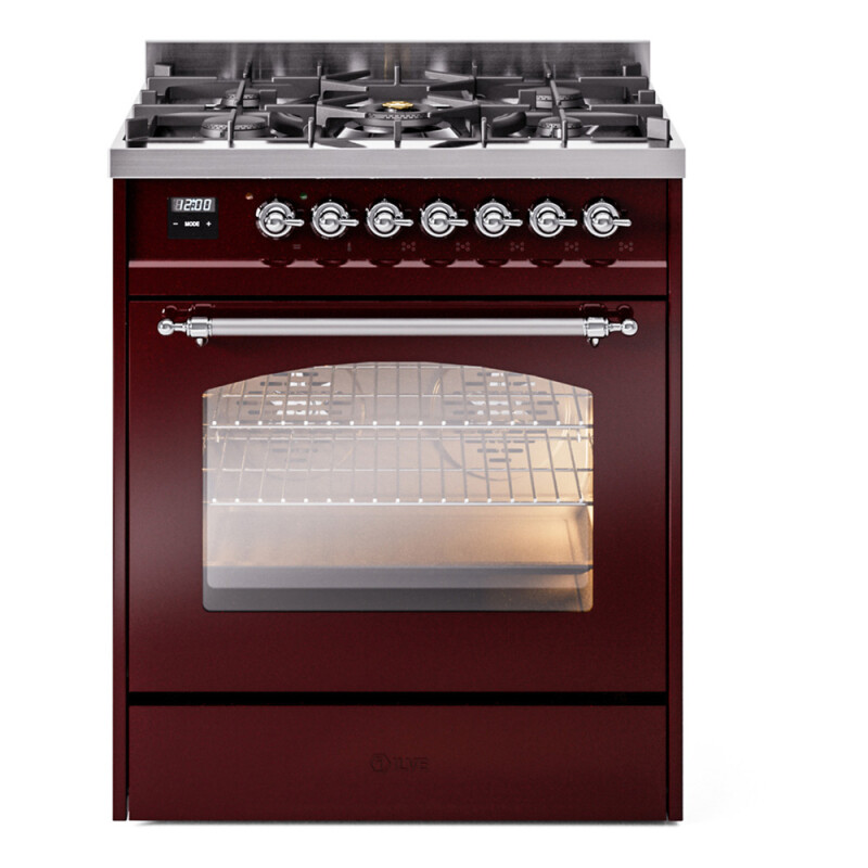 Nostalgie II 30 inch Dual Fuel Range with 5 Burners UP30NMPBUC