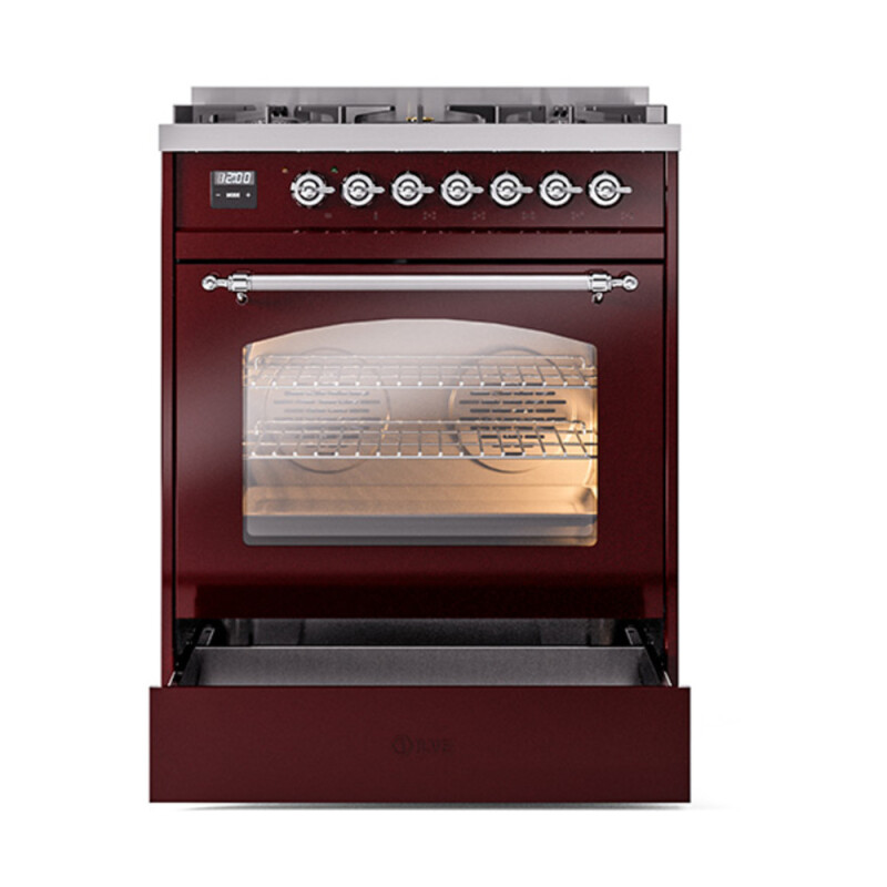 Nostalgie II 30 inch Dual Fuel Range with 5 Burners UP30NMPBUC