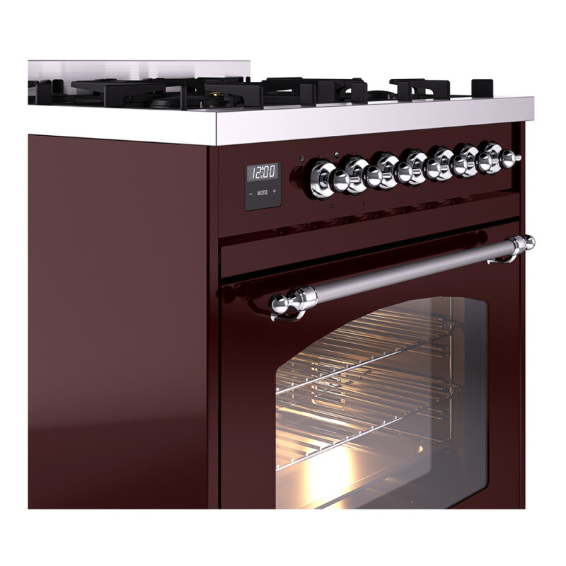 Nostalgie II 30 inch Dual Fuel Range with 5 Burners UP30NMPBUCLP