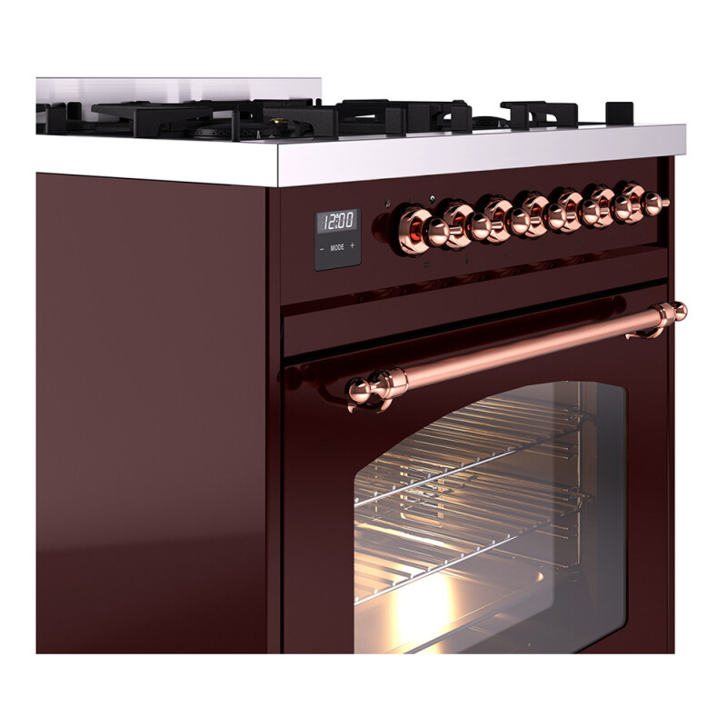 Nostalgie II 30 inch Dual Fuel Range with 5 Burners UP30NMPBUPLP