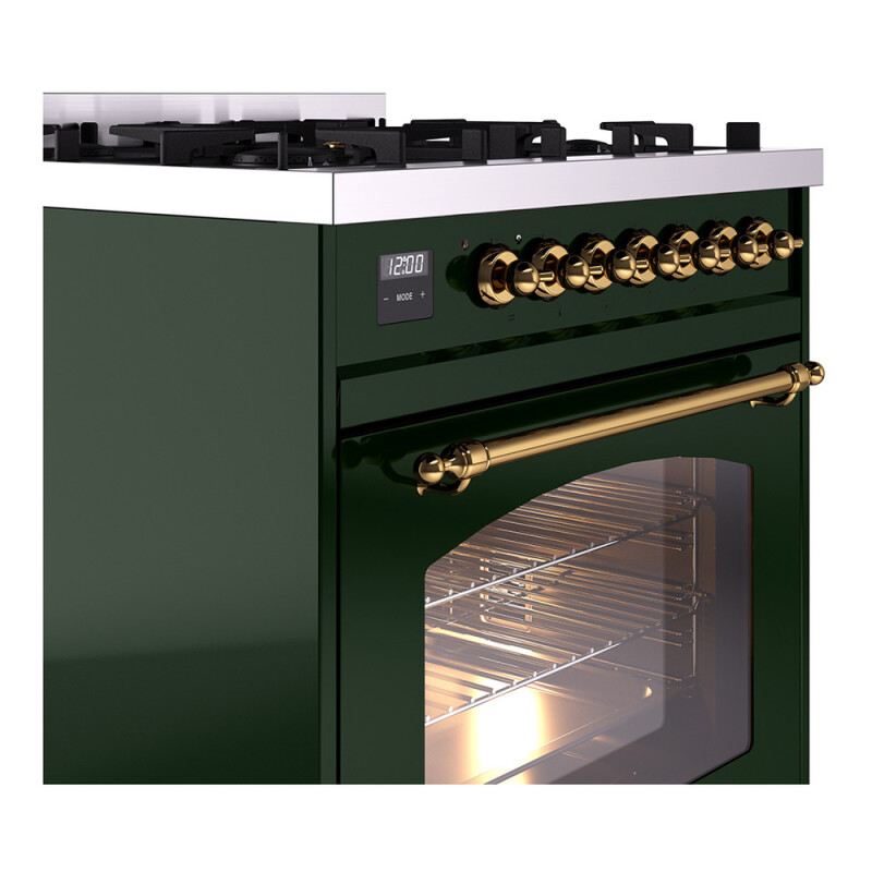 Nostalgie II 30 inch Dual Fuel Range with 5 Burners UP30NMPEGG
