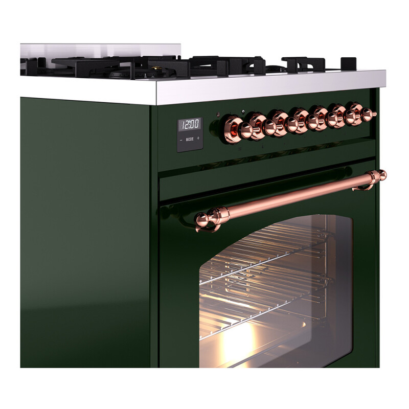 Nostalgie II 30 inch Dual Fuel Range with 5 Burners UP30NMPEGPLP