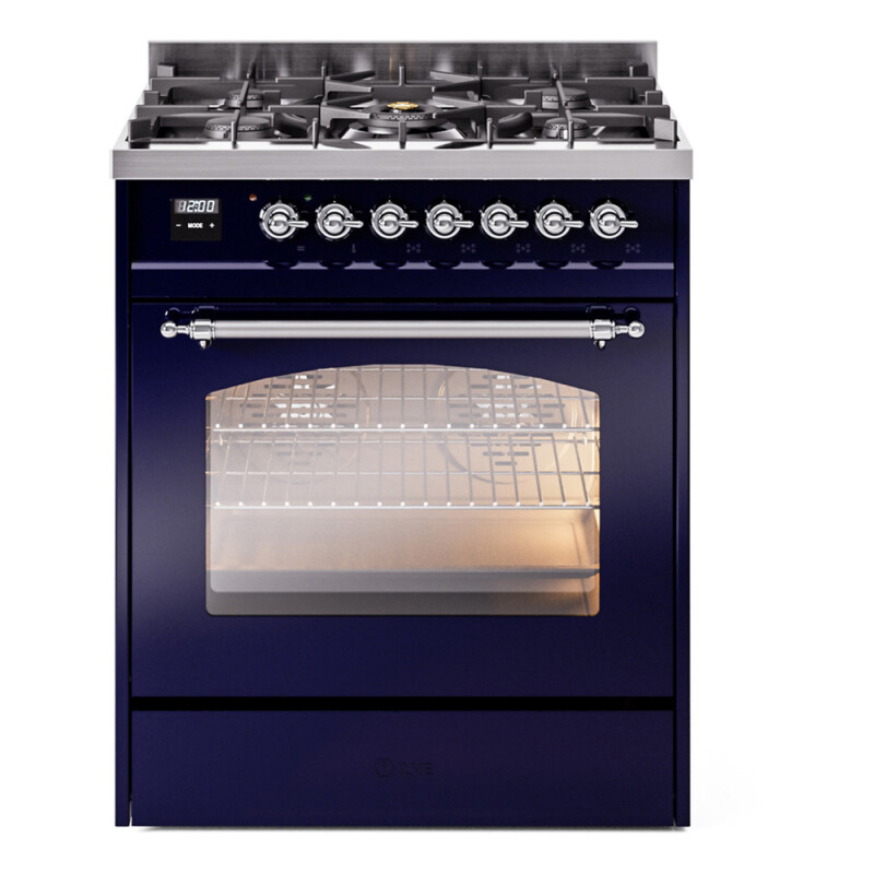 Nostalgie II 30 inch Dual Fuel Range with 5 Burners UP30NMPMBC