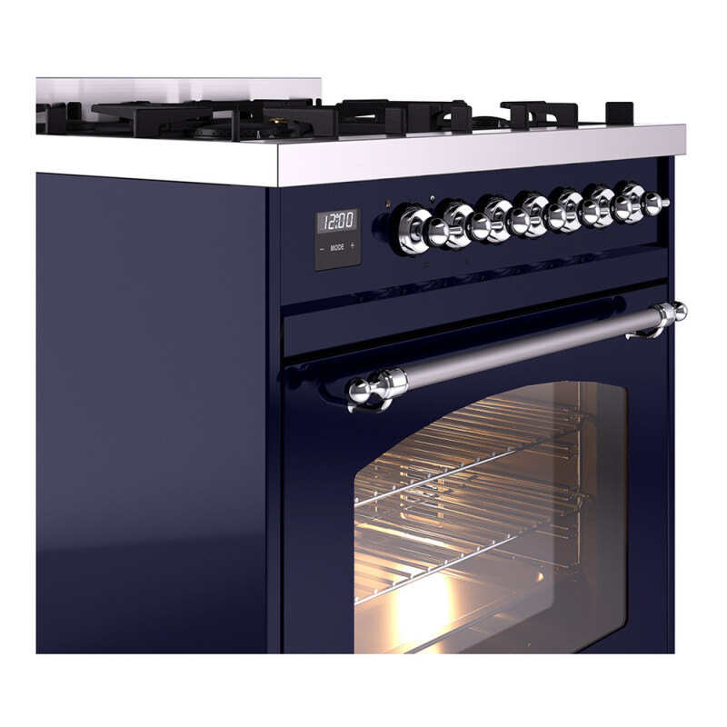 Nostalgie II 30 inch Dual Fuel Range with 5 Burners UP30NMPMBC