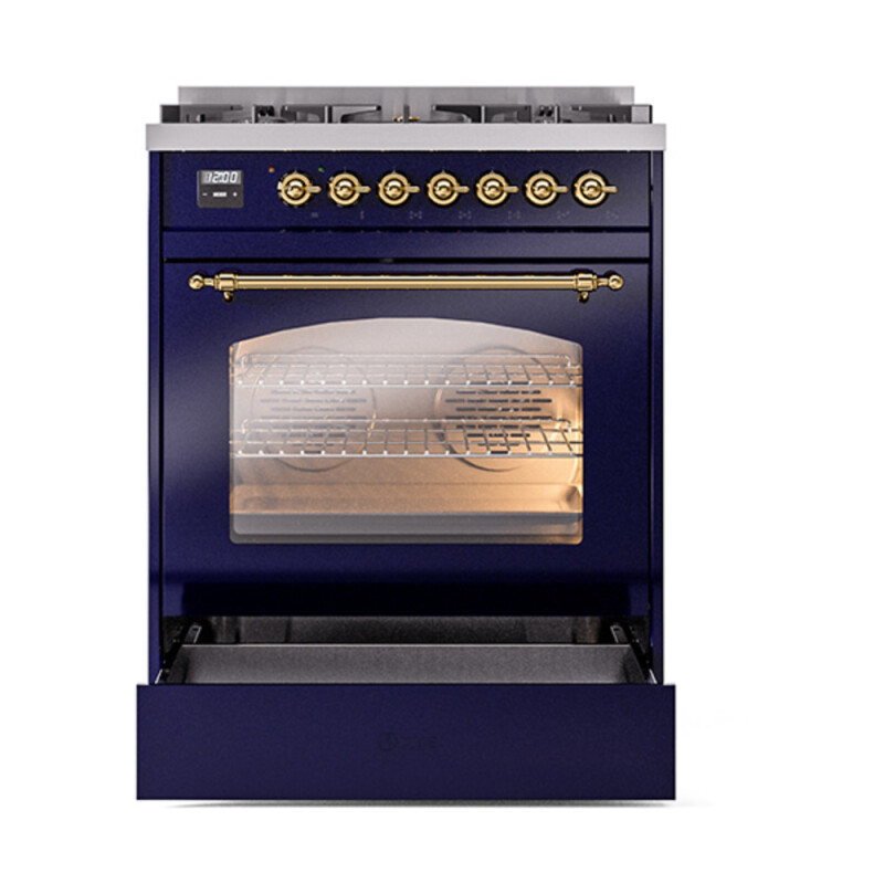Nostalgie II 30 inch Dual Fuel Range with 5 Burners UP30NMPMBG
