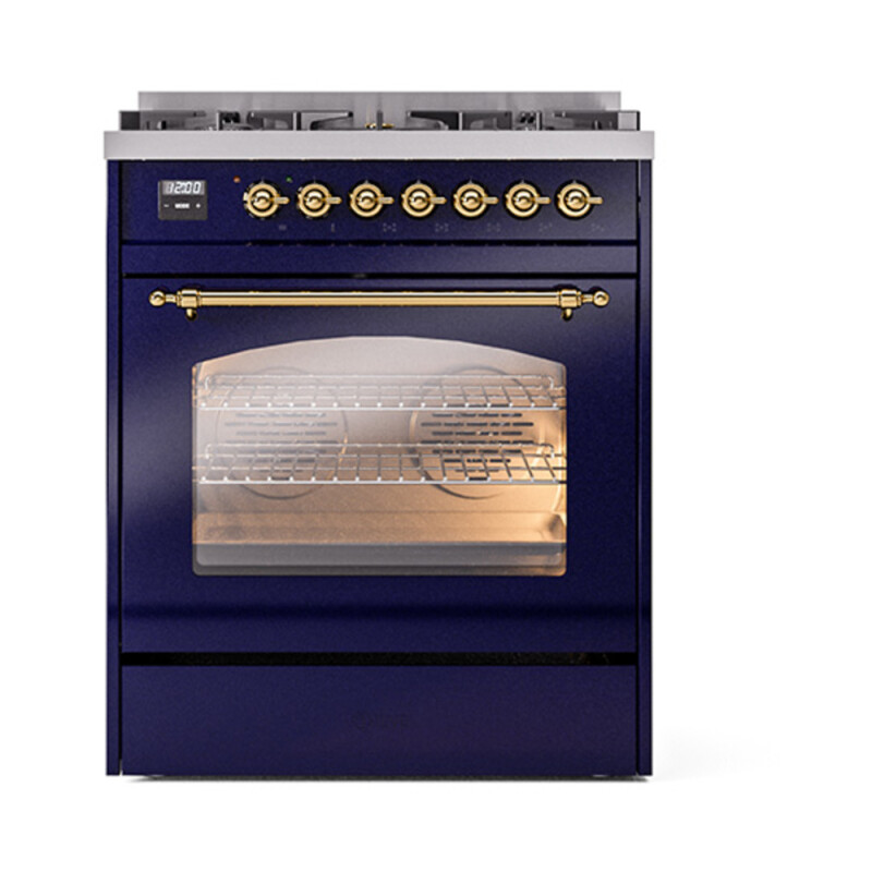 Nostalgie II 30 inch Dual Fuel Range with 5 Burners UP30NMPMBGLP