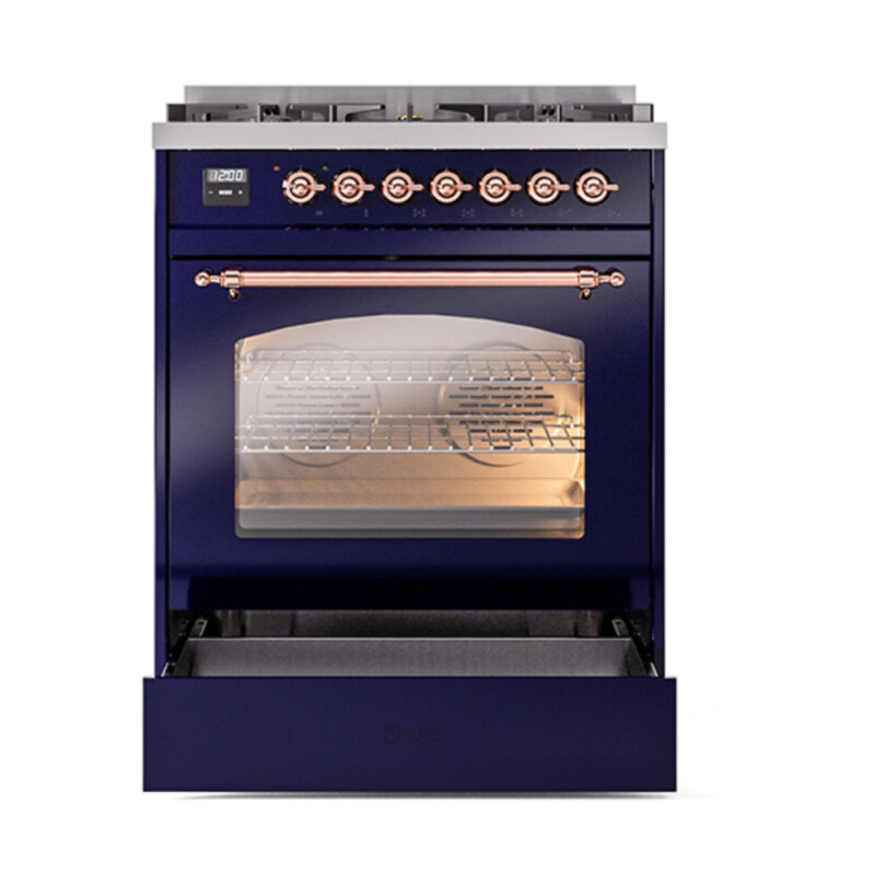 Nostalgie II 30 inch Dual Fuel Range with 5 Burners UP30NMPMBP