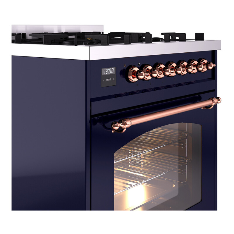 Nostalgie II 30 inch Dual Fuel Range with 5 Burners UP30NMPMBP