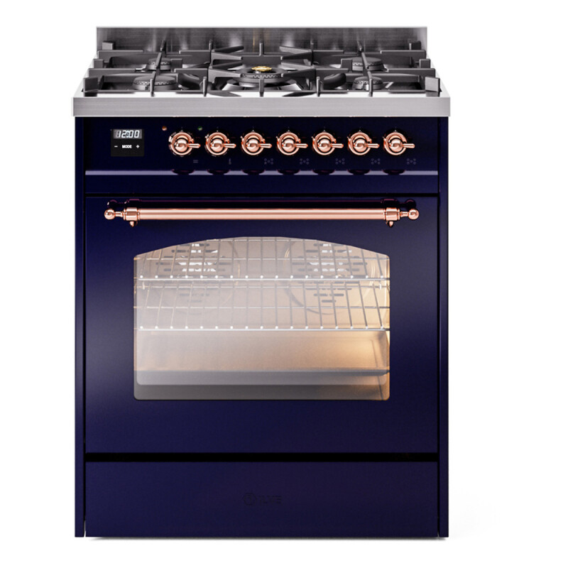 Nostalgie II 30 inch Dual Fuel Range with 5 Burners UP30NMPMBPLP