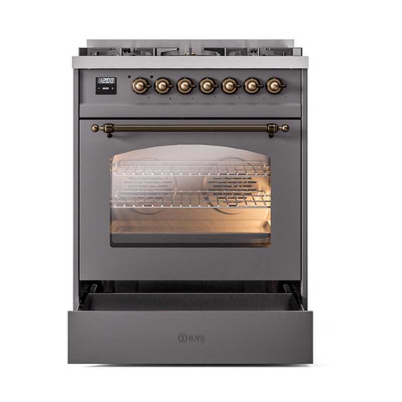 Nostalgie II 30 inch Dual Fuel Range with 5 Burners UP30NMPMGB