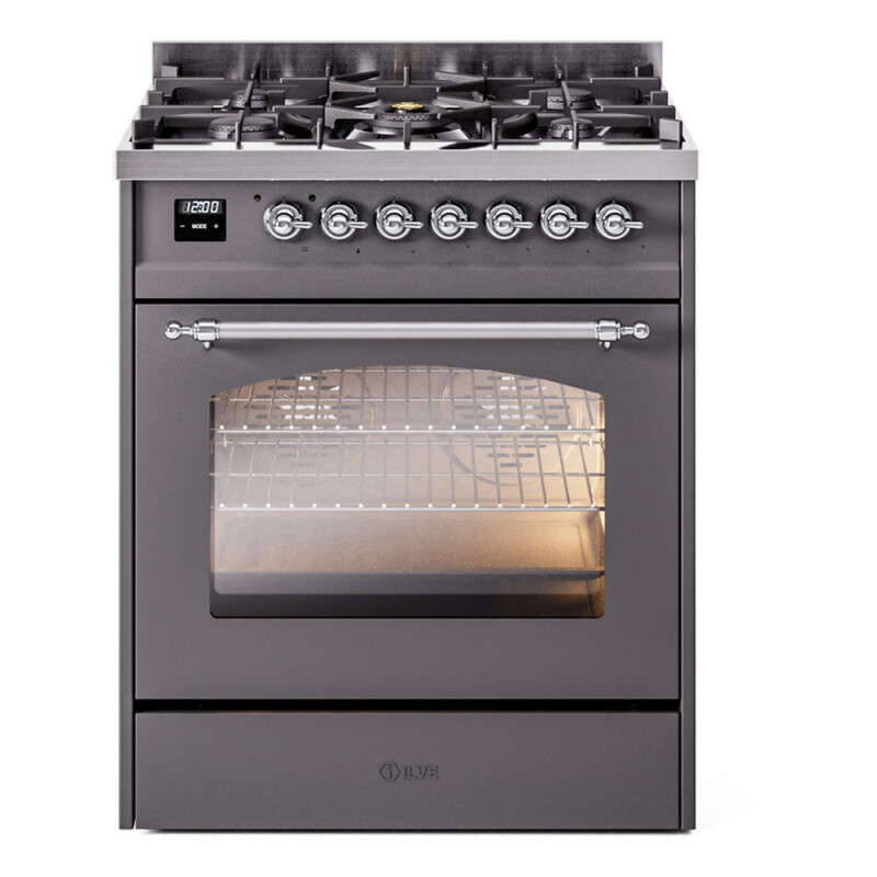 Nostalgie II 30 inch Dual Fuel Range with 5 Burners UP30NMPMGC