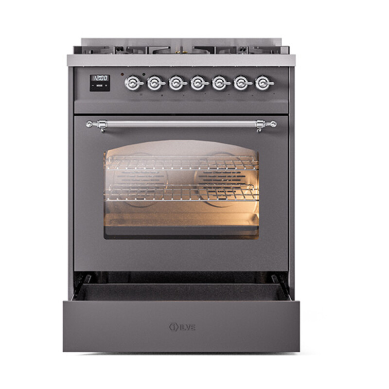 Nostalgie II 30 inch Dual Fuel Range with 5 Burners UP30NMPMGC