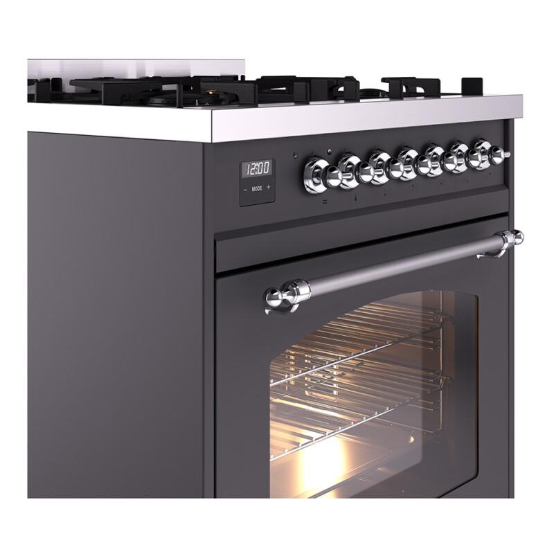 Nostalgie II 30 inch Dual Fuel Range with 5 Burners UP30NMPMGC
