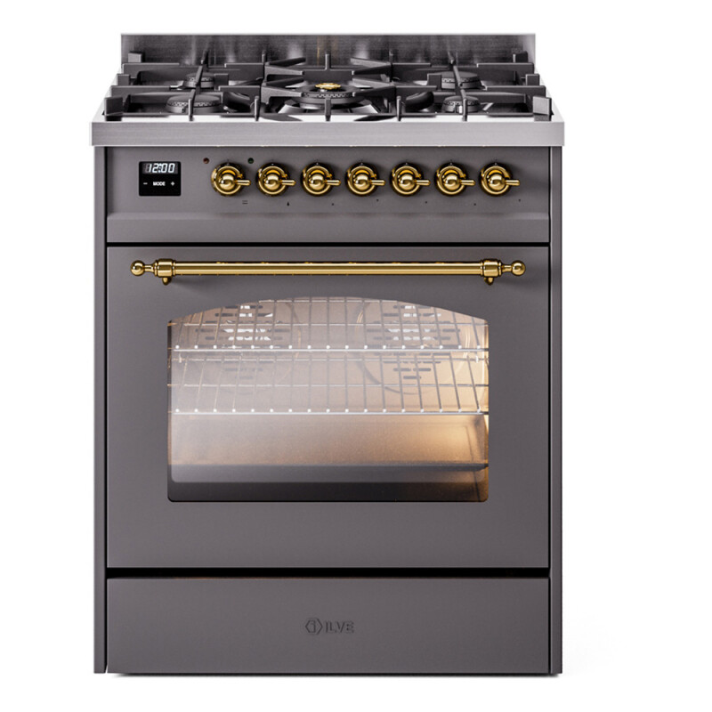 Nostalgie II 30 inch Dual Fuel Range with 5 Burners UP30NMPMGGLP