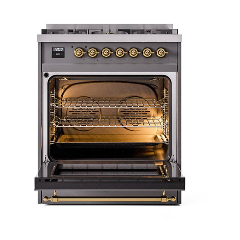 Nostalgie II 30 inch Dual Fuel Range with 5 Burners UP30NMPMGGLP