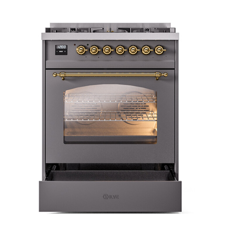 Nostalgie II 30 inch Dual Fuel Range with 5 Burners UP30NMPMGGLP