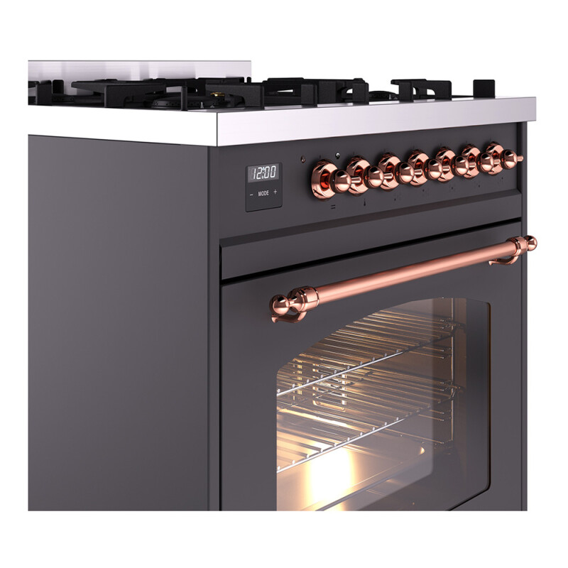Nostalgie II 30 inch Dual Fuel Range with 5 Burners UP30NMPMGP
