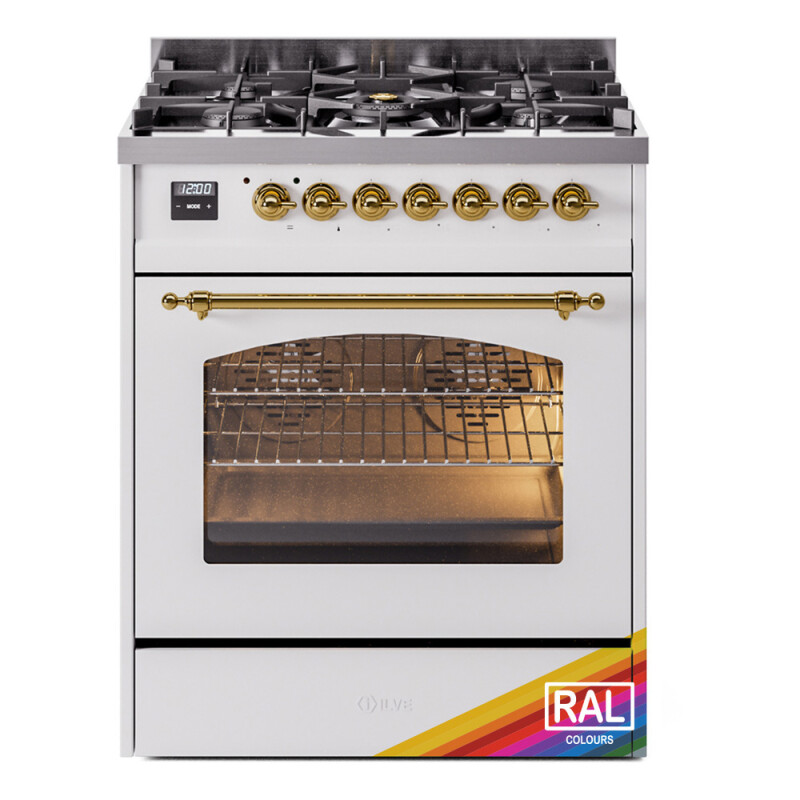 Nostalgie II 30 inch Dual Fuel Range with 5 Burners UP30NMPRAG