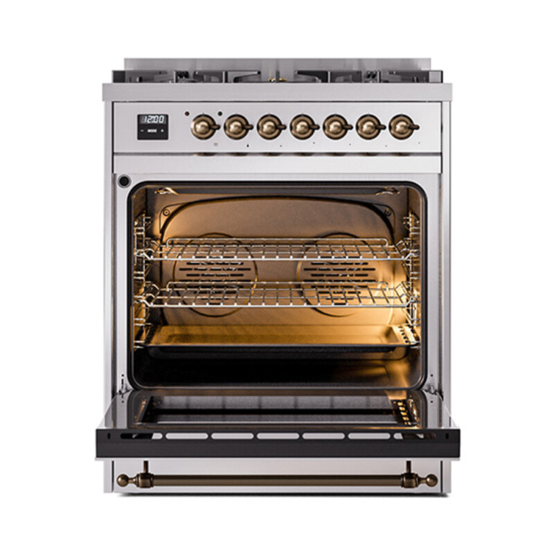 Nostalgie II 30 inch Dual Fuel Range with 5 Burners UP30NMPSSB