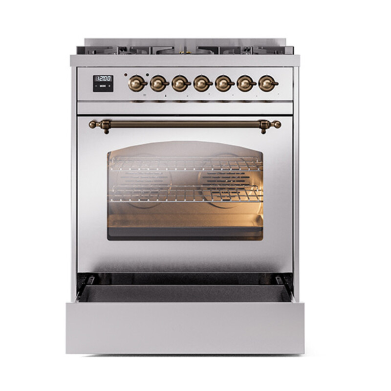 Nostalgie II 30 inch Dual Fuel Range with 5 Burners UP30NMPSSB