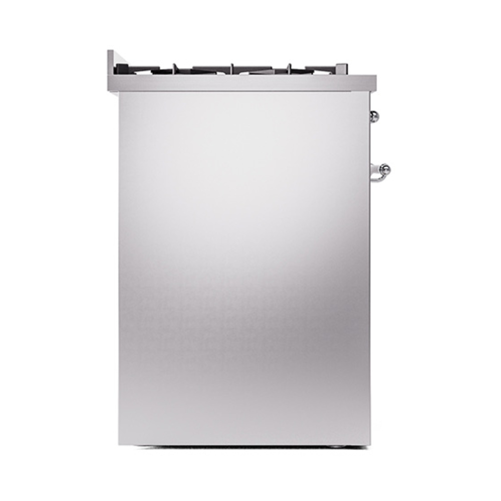 Nostalgie II Series 30 inch Freestanding Dual Fuel Range with Natural Gas, 5 Sealed Burners, 4 cu. ft. Total Oven Capacity, Convection Oven, Continuous Grates, Storage Drawer with Chrome Trim UP30NMPSSC