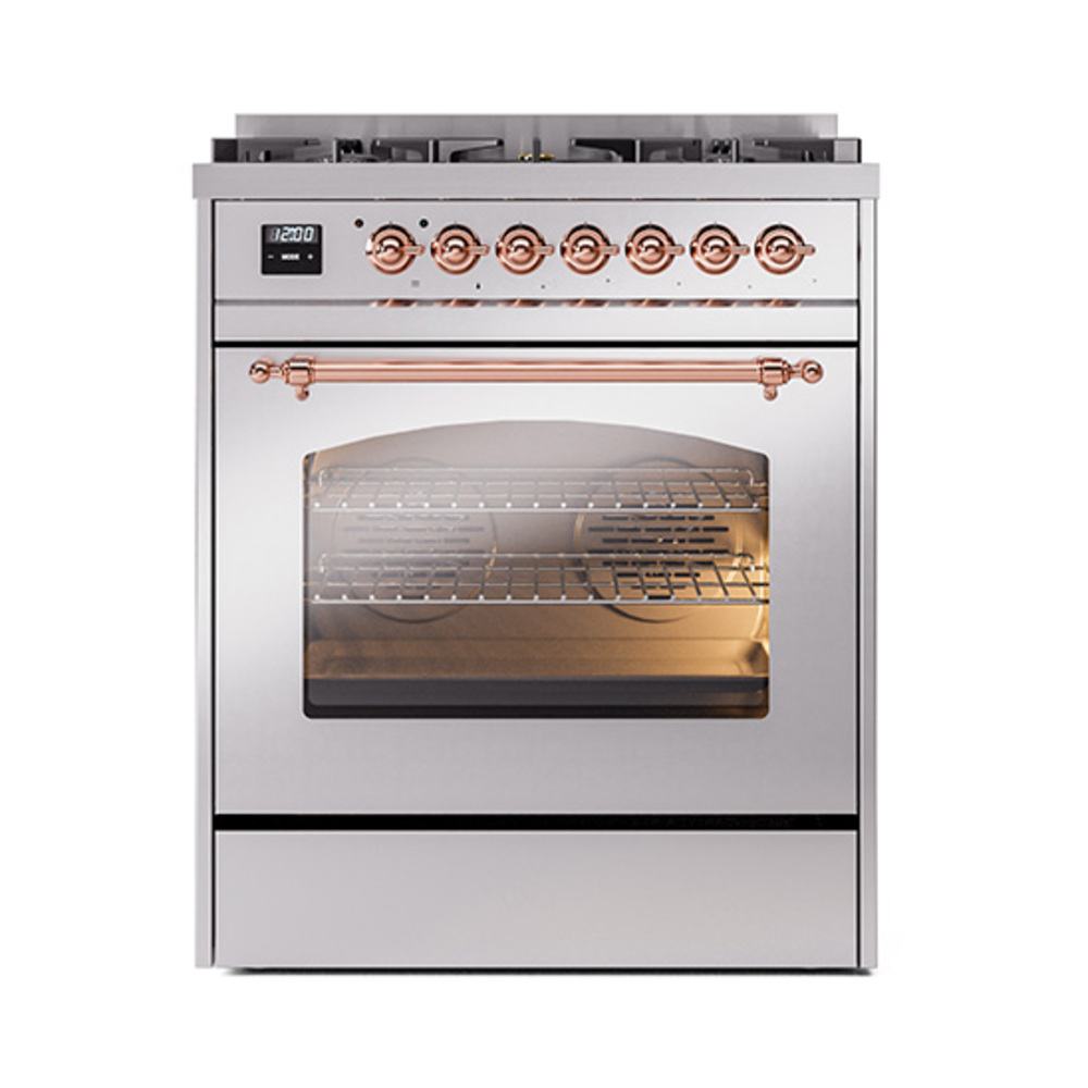 Nostalgie II 30 inch Dual Fuel Range with 5 Burners UP30NMPSSP