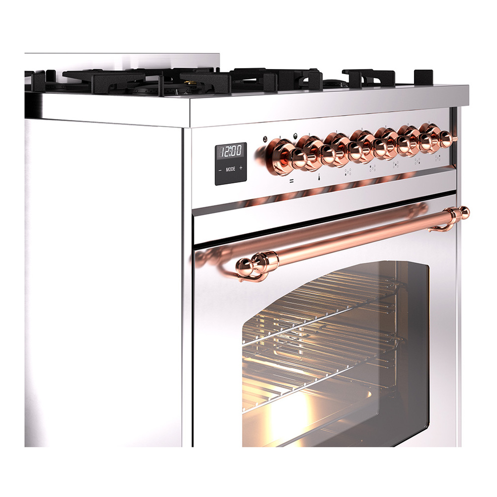 Nostalgie II 30 inch Dual Fuel Range with 5 Burners UP30NMPSSP