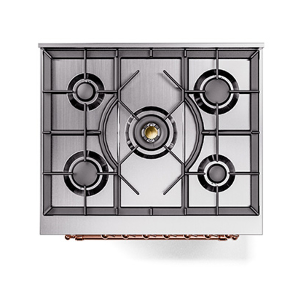 Nostalgie II 30 inch Dual Fuel Range with 5 Burners UP30NMPWHP