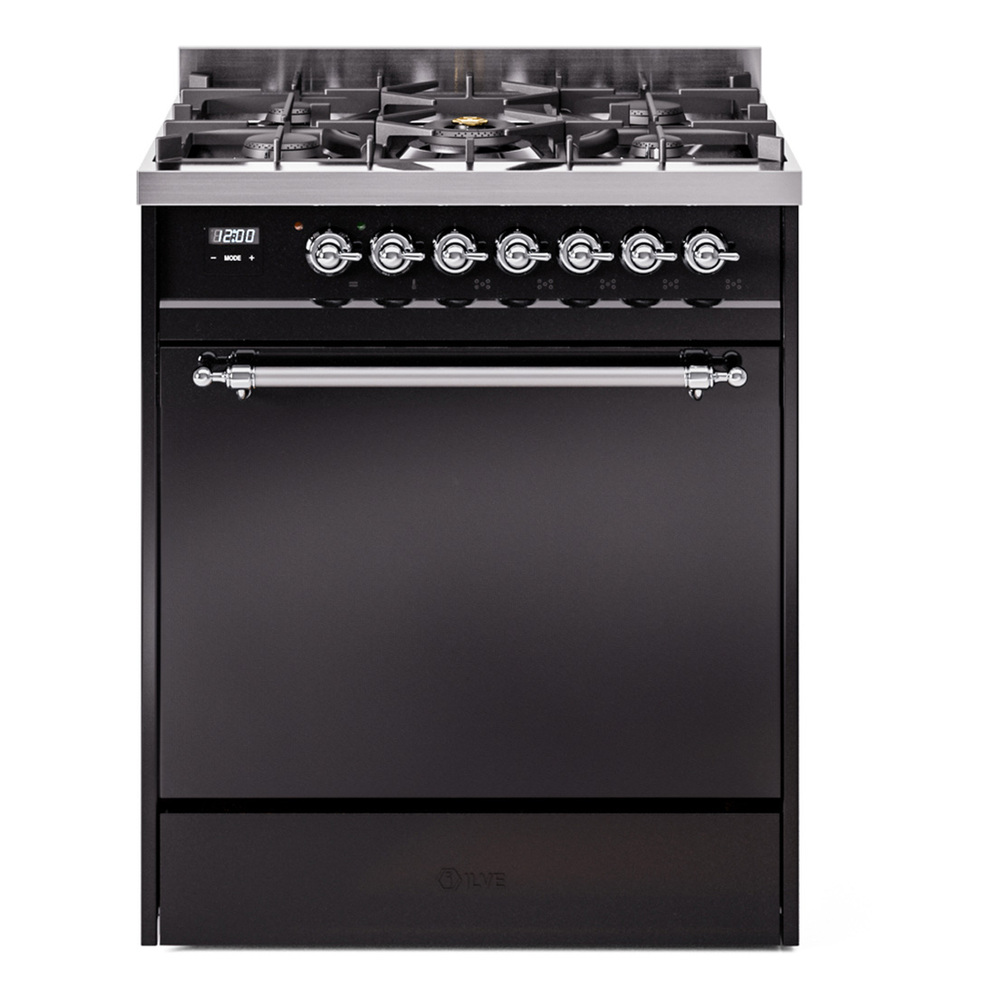 Nostalgie II 30 inch Dual Fuel Range with 5 Burners UP30QNMPBKC