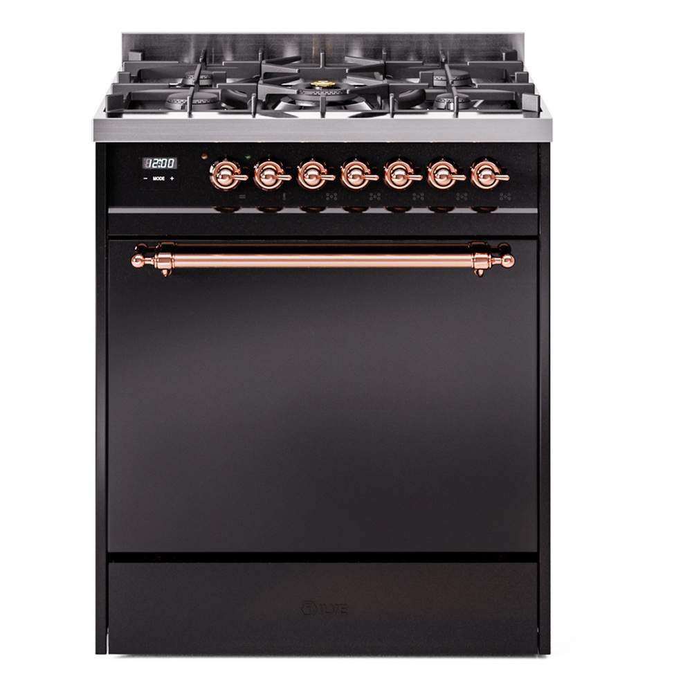 Nostalgie II 30 inch Dual Fuel Range with 5 Burners UP30QNMPBKP
