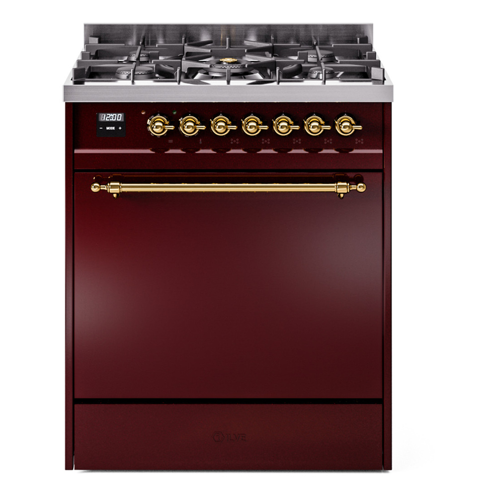 Nostalgie II 30 inch Dual Fuel Range with 5 Burners UP30QNMPBUG