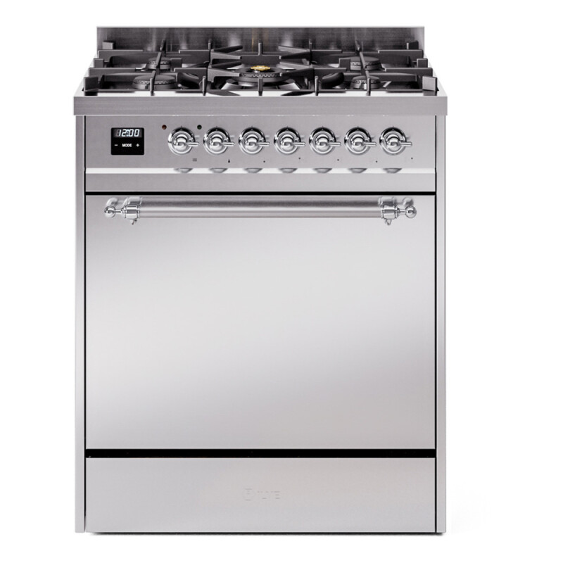 Nostalgie II 30 inch Dual Fuel Range with 5 Burners UP30QNMPSSCLP