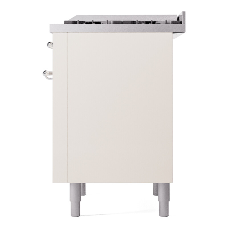 Nostalgie II 36 UP36FNMPAWC Freestanding Dual Fuel Range with 6 Sealed Burners with Griddle Single Oven with Triple Glass Door with Chrome knobs UP36FNMPAWCLP